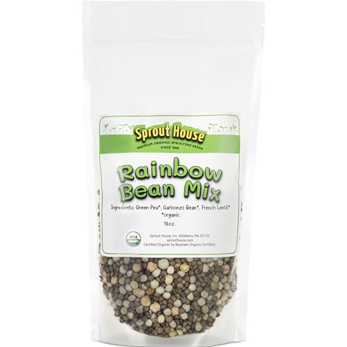 The Sprout House Certified Organic Sprouting Seeds Rainbow Bean Mix
