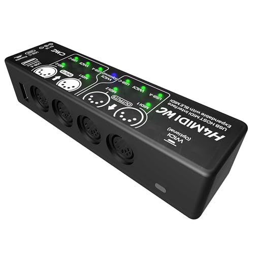Image of CME H4MIDI WC Advanced USB Host MIDI Interface | Router, Filter, Mapper, Optional WIDI Bluetooth MIDI, Standalone 9V Power Mode, For Guitarists and Producers