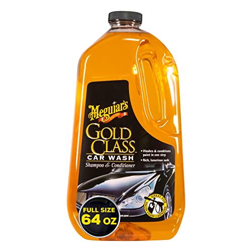 Meguiar’s Gold Class Car Wash – Get Professional Results in a Foam Cannon or as a Bucket Wash – Give the Gift of a Clean and Glossy Car, the Perfect Holiday Gift for any Car Enthusiast – 64 Oz