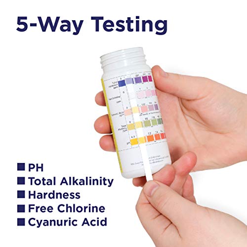 Milliard-Pool-Test-Strips--for-Pool-Water-Hot-Tub-and-Spa-5-Way-Test-Strips-100-Count Milliard-Pool-Test-Strips--for-Pool-Water-Hot-Tub-and-Spa-5-Way-Test-Strips-100-Count