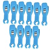 HONITANO 10 piezas Pinzas para Piercing Cuerpo Antideslizantes Azul Kit Fijación para Profesional y Doméstico
