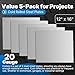 Yudylg 5 Pack 20 Gauge Sheet Metal Steel, 12