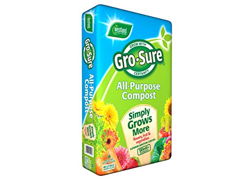 Gro-sure Lot de 2 Compost Tout Usage avec Alimentation végétale 4 Mois 40 l