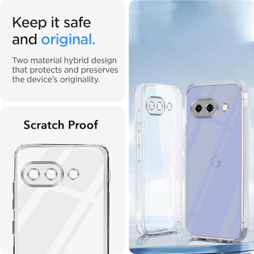 Image of Jkobi Back Cover for Google Pixel 9A (Silicone Clear Shockproof Case with Camera Protection | Soft and Flexible | Transparent)