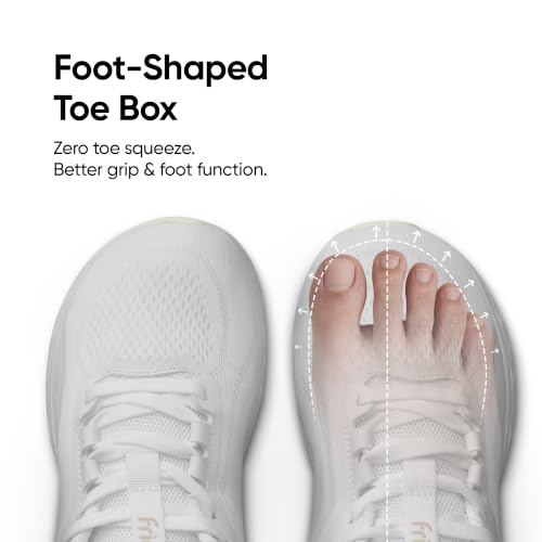 Image of Frido Active Walking Shoes for Men & Women | Lightweight Breathable Mesh Upper | Zero-Drop Sole with Wide Toe Box for Natural Movement | Cushioned Comfort Lace-Up Sneakers