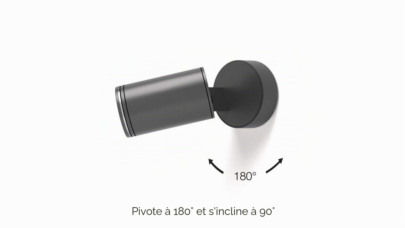 STEINEL Projecteur LED extérieur Spot One anthracite | GU10, orientable, 6,7 W, 512 lm, applique pour terrasse et jardin