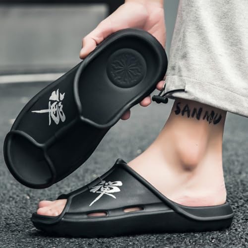 Premium Comfort Chinese Letter Yoga Mat EVA Sildes Sandals Summer Slippers For Men Indoor Outdoor Non Slip Footwear2