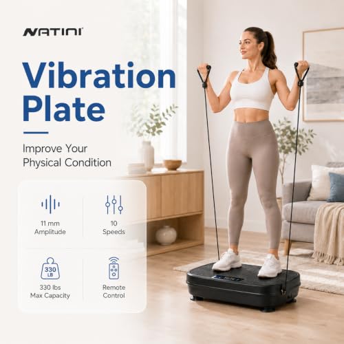 Whole Body Vibration Plate Exercise Machine, 99 Speed Levels Power Plate - image 6