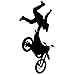 Motocross Wall Decal Sticker 5 - Decal Stickers and Mural for Kids Boys Girls Room and Bedroom. Dirt Bike Wall Art for Home Decor and Decoration Ð Extreme Sports Motocross Bike Silhouette Mural
