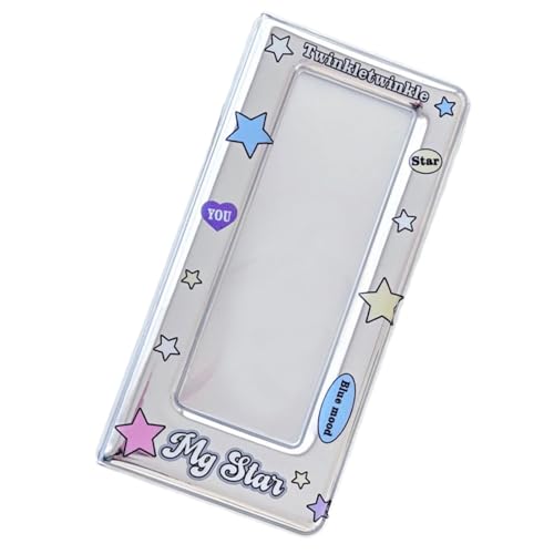 Álbum fotográfico con diseño de estrellas coloridas para tiras de fotos, fiestas o bodas, 20 fundas transparentes, capacidad para 40 fotos miniatura 1