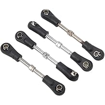 4pcs Steering Tie Rod, Linkage Steering Link Rod Adjustable Steering Tie Rod for 1/10 RC Off Road Vehicle