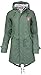 Produktbild Derbe Travel Friese Striped Damen Regenmantel, oliv/blue striped, Gr. 46