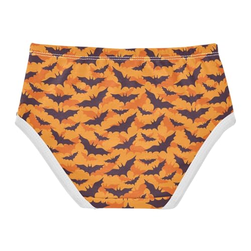 Little Girl Underwear Toddler Panties Kids Undies Halloween Bat Soft Cotton Briefs 2T-8Y2