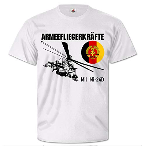 Mil Mi-24D NVA hélicoptère t-shirt pour look militaire vintage RDA