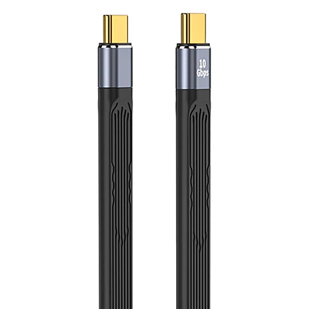 ETZIN 10 Gbps Usb C To Usb C Cable 100W,10Gbps Data Transfer Pd Fast Charging 3.1 Gen 2 Type C To Type C Male Short Cable For Type c Device(Epl-1035TC 10Gbps), Black.