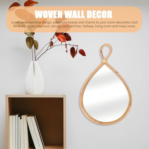 Miroir suspendu design charmant bois verre salon et cuisine - 7
