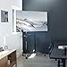 VIVO Mobile Premium TV Cart for 32 to 88 inch Screens up to 70kg, Samsung Digital Flipchart, Microsoft Surface Hub 2S, Portrait to Landscape, Shelf, Wheels, Max VESA 600x400, Black, STAND-TV02PB