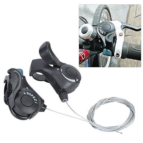 Broco 1 Paar Mountainbike Split Dial Trigger Schalthebel Outdoor Mountainbike TX-30 Daumen Schalthebel 3X7 Gangschalthebel und Set