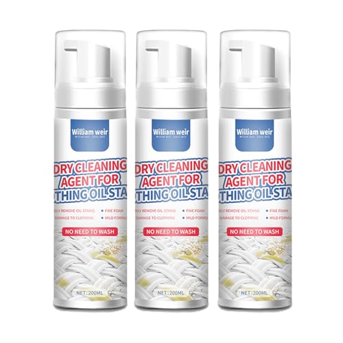 3pcs Limpiador En Seco Para Ropa, Spray Para Ropa Sin Lavado, Agente De Limpieza En Seco Eliminar Manchas De Ropa, Quita Olores De Ropa, Ambientador De Telas, Spray Quitamanchas S-eco Eliminar