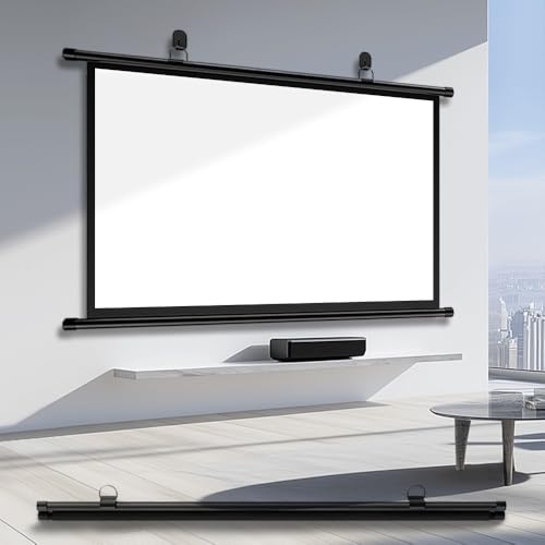Pantalla de proyección manual 72" 4:3 retráctil