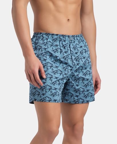 Image of Jockey 8222 Men Super Combed Mercerized Cotton Woven Checkered Inner Boxers with Ultrasoft and Durable Inner Waistband (Pack of 2, Colors & Prints May Vary)