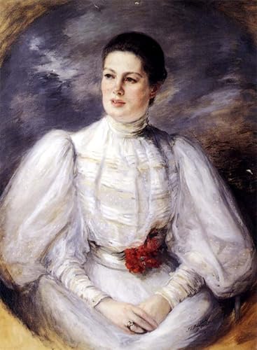 Lienzo de Retrato de una mujer por Jacques Emile Blanche para decoración de salón 60x90cm