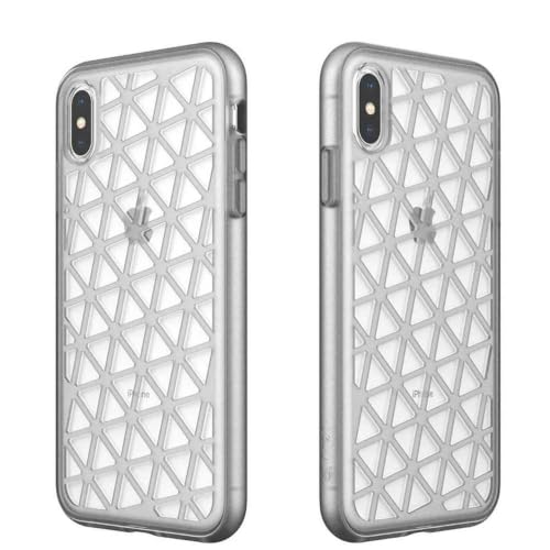 Image of Apple iPhone Xs (5.8 Inches) 8ft Impact Protection, Dual Layer, Scratch Resistant and Wireless Charging Compatible ARQ1 Atrium Case - Clear (AR-AP004CL)