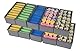 Withosent 10er Set HEMNES Doppelorganizer für Kommode, Wickeltisch, Kleiderschrank Organizer, Schubladen, Ordnungssystem für Wickelutensilien, Kinderkleidung, Socken, BH, Unterwäsche