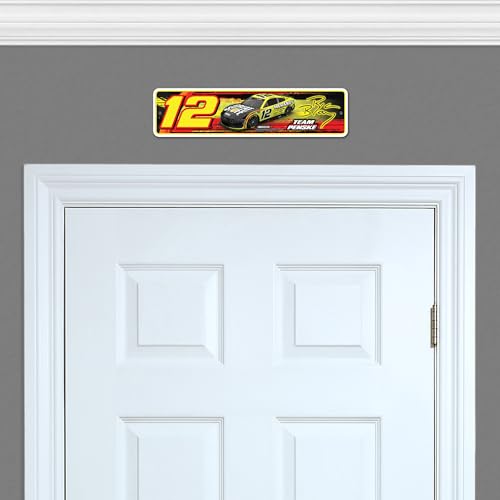 Rico Industries NASCAR Racing Ryan Blaney nr 12 metalowy znak uliczny 10 cm x 38 cm wystrój domu - sypialnia - biuro - męska jaskinia
