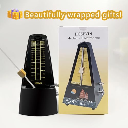 image for HOSEYIN Mechanical Metronome, Universal Metronome for Piano, Guitar, V