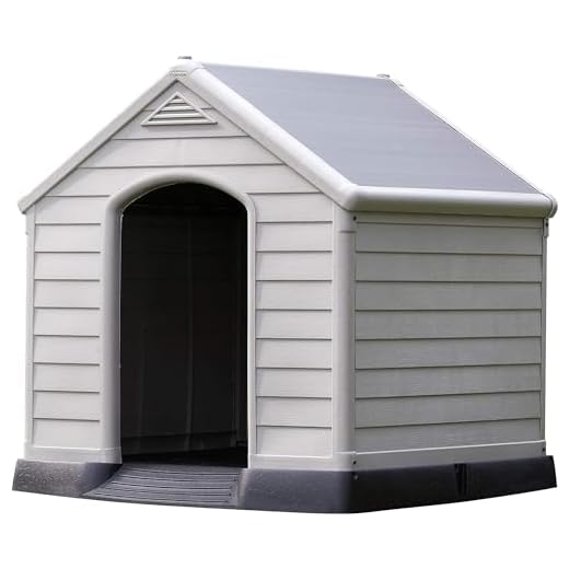 Curver 12-921177 - Caseta de perro para jardín, Color topo/beige, 95x99x99 cm