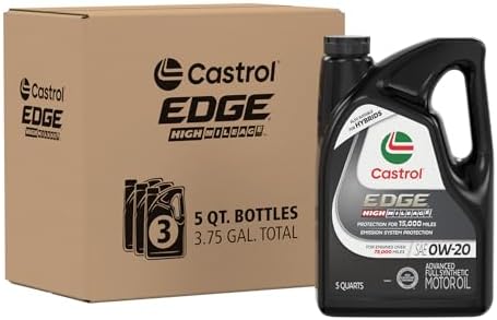 Castrol Edge High Mileage 0W-20 Óleo de motor totalmente sintétic...