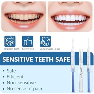 10 Pezzi Sbiancamento Denti Kit,Set Sbiancante per denti a Casa,Efficace Gel Sbiancante Denti,Sbiancare i Dentali a Uso Domestico,per Uso Quotidiano Semplice