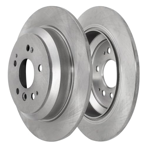 Image of Detroit Axle - Rear Brake Kit for 2019-2025 Honda Passport 2016-2022 Pilot | 2017-2025 Ridgeline, Disc Brake Rotors Ceramic Brake Pads 2018 2020 2021 2023 2024 Replacement 12.95 inch inch