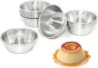Forma Mini Pudim E Torta Suissa N°1 Kit C/ 12 Peças Alumínio