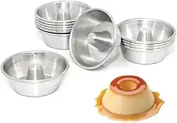 Forma Mini Pudim E Torta Suissa N°1 Kit C/ 12 Peças Alumínio