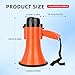 B S Portable 20W Mega Phone Small Bullhorn with Bottle Opener, 600 Yards,Siren,Recording, Indoor & Outdoor Events Halloween,Teachers,Crowd Management,Sound Noise Maker for Cheerleader, Pumpkin Orange