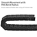 CAMXTOOL 1Pcs Plastic Drag Chain Cable Carrier, 25 x 57mm Cable Chain 39.37'' Long, Fully Closed Type & Detachable, Wire Carrier Cable for Electrical CNC Router Machines