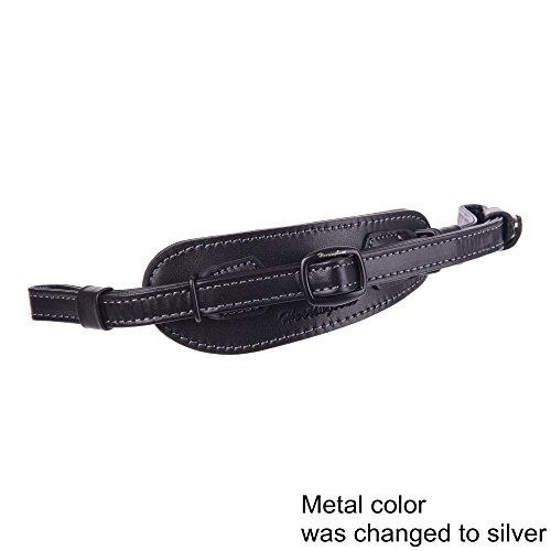 Herringbone Heritage Leather Camera Hand Grip Type 2 Hand Strap For Dslr, Black #TOP3