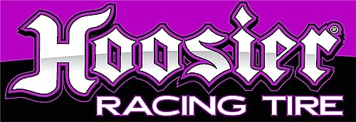 Compatible with HOOSIER RACING TIRE DRAG CAR DIRT LATE MODEL RACING VINYL WINDOW STICKER DECAL (Size: 2')