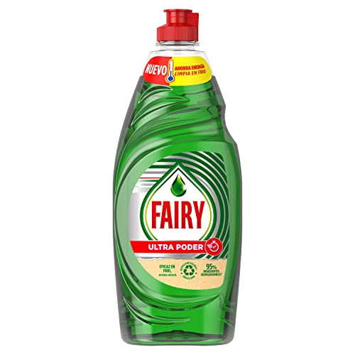 Fairy Ultra Original Líquido Lavavajillas 650Ml Fórmula Efectiva Que Deja Los Platos Relucientes, Impresionante Poder Antigrasa