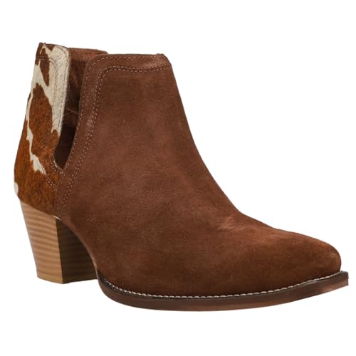 ROPER Women's Rowdy Cow Print Pointed Toe Fashion Cowboy Boots2