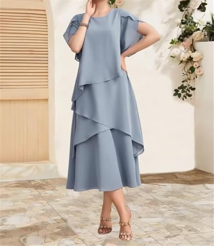 Robe de cocktail noire manches courtes masquant les bras avec chic - 2
