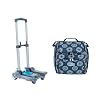 Handy Sandy Rolling Craft Bag, Multi-Pocket Craft Tote, Rolling Tote with Wheels & Detachable Cart, Portable Art Bag for Sewing, Scrapbooking, Art Supplies & Teacher Use (Madrid Tile) #1