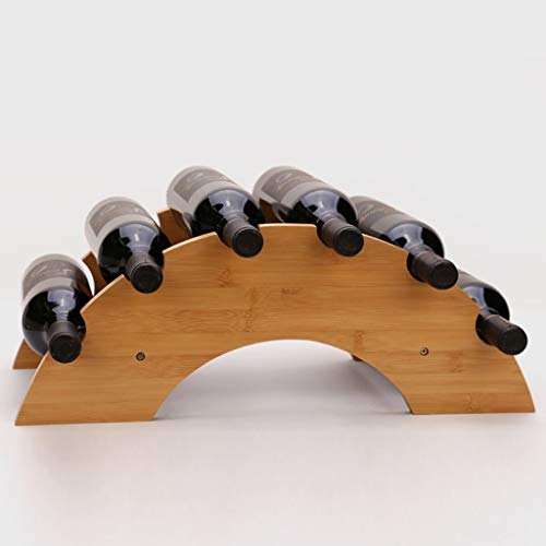 Soporte para Botellas de Bambú con Capacidad para 6 Botellas miniatura 5