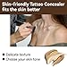 Tattoo Cover Up,Waterproof Invisible Concealer Body Leg Bruise Stretch Scar Dark Spots Vitiligo Skin Makeup Waterproof,Professional Long Lasting Tattoo Cover Up Suitable for Men and Women,1 PC Natural