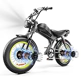 Ronson Electric Bike for Adults，2000W Dual Motor Ebike，E Dirt Bike with 48V/23Ah Removable Battery，Electric Bike for Teens,Fast Electric Bike,Electric Bike Fat Tire