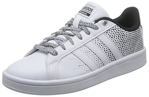 adidas Cloudfoam Advantage Clean, Sneakers Basses Femme, Blanc (Ftwbla/Ftwbla/Negbas), 38 2/3 EU