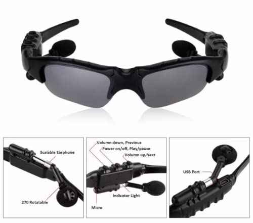 Kevbinth KEVBINTHGLASSES01 Smart Sport Sunglasses With Uv Protection And Wireless Bluetooth thumb #2