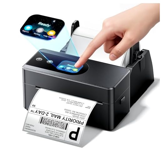 Phomemo Thermal Label Printer Upgraded with Touchable Screen, Shipping Label Printer for Small Business, 4x6 Wireless Thermal Label Printers for Shipping Package, Compatible with Amazon, Shopify, USPS